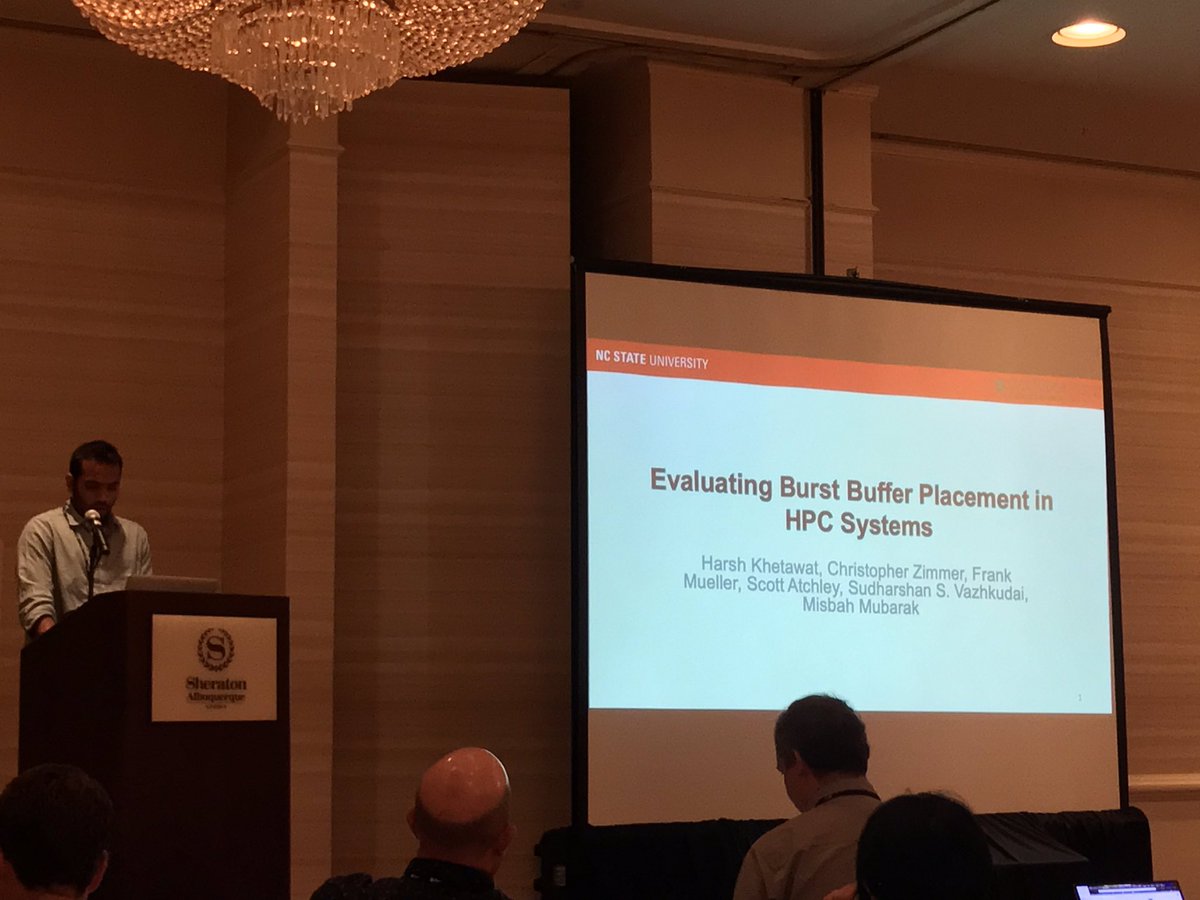 HatemLtaief's tweet image. One of the 3 best papers at #cluster2019. Does #SLURM or other workload managers support the placement of co-scheduled burst buffer jobs? #MakeIOGreatAgain @geomark @glennklockwood