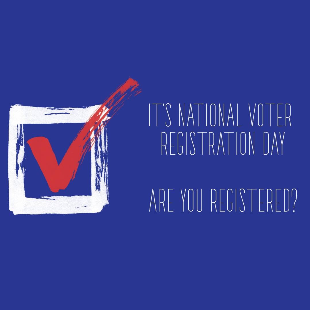 kendallforclerk's tweet photo. Happy National Voter Registration Day! Are you registered? Be sure to get registered before November! https://t.co/YvAiZwrwtF
.
.
#vote #voting #NationalVoterRegistrationDay #CountyClerk #DutchessCounty #NY https://t.co/9MnH1jvO97