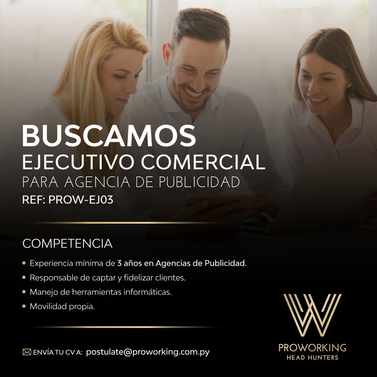ProWorkingpy's tweet image. BUSCAMOS EJECUTIVO COMERCIAL 💼

Dirigido a estudiantes o egresados de carreras administrativas, comerciales, de marketing o afines.

Se valorarán las competencias incluidas en la convocatoria.

REF: PROW-EJ03

#ProworkingPy ✅
