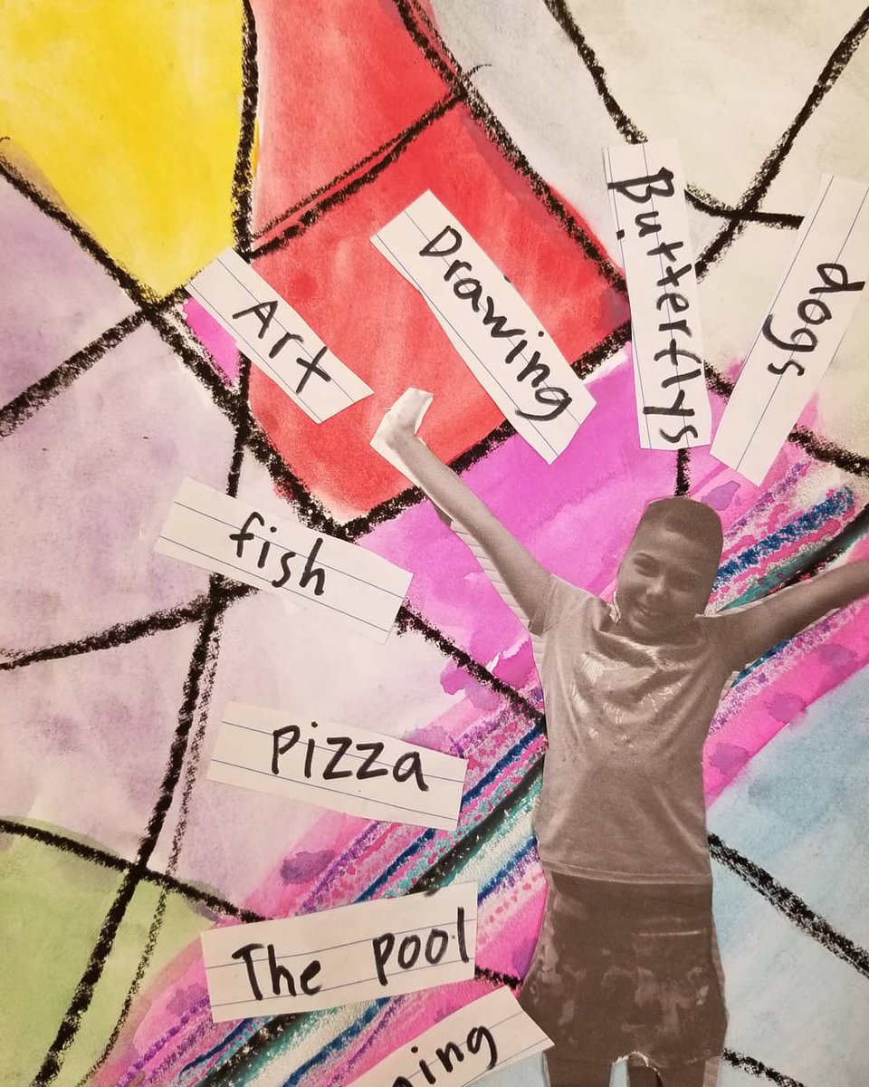 MsGallagherWES's tweet photo. 2nd graders at WES finished their mixed media self portraits today! #abstraction #whatmakesyou #words #pictures #artmatters #arted #mixedmedia #art #color #art #wesart #wayne #rtsd #selfportraits https://t.co/ZzZxrqy8ix