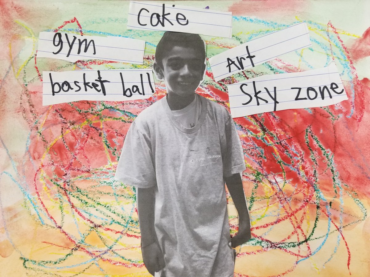MsGallagherWES's tweet photo. 2nd graders at WES finished their mixed media self portraits today! #abstraction #whatmakesyou #words #pictures #artmatters #arted #mixedmedia #art #color #art #wesart #wayne #rtsd #selfportraits https://t.co/ZzZxrqy8ix