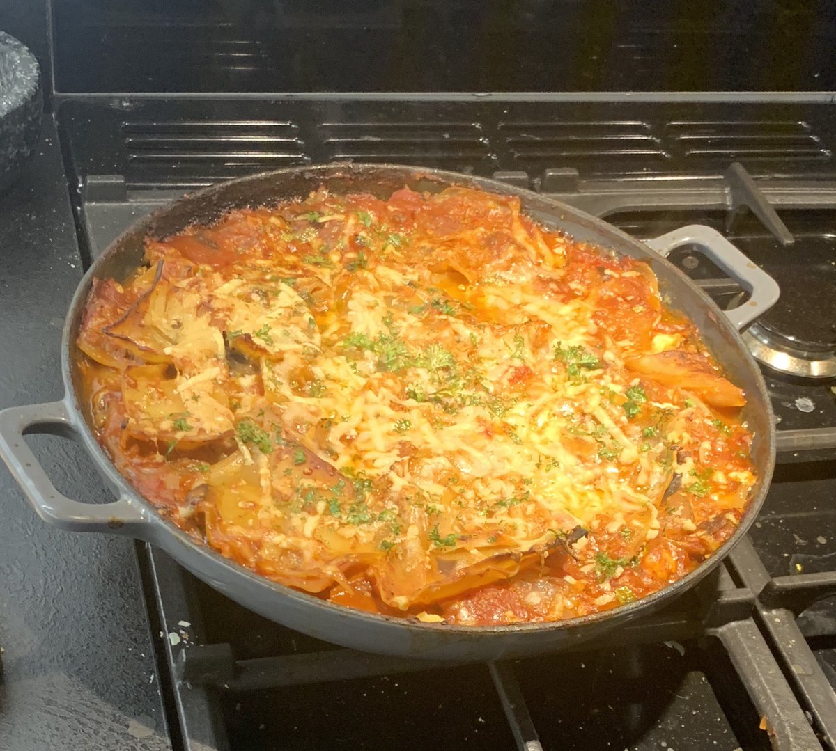 leemoorcroft73's tweet photo. #JamiesVeg #auberginelasagne #jamieoliver https://t.co/pU4nVSUTIp