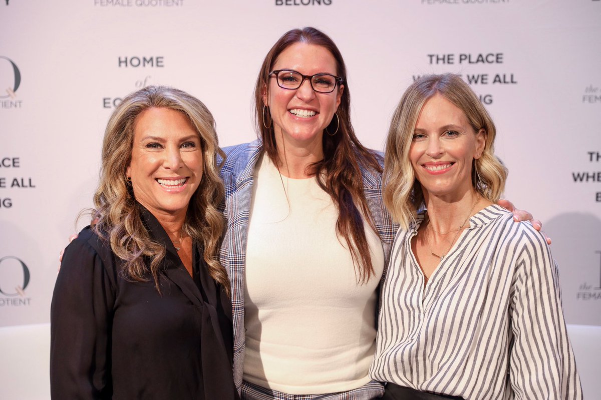 Started my bday off in the #FQLounge talking about increasing the visibility of women in sports alongside two strong women I admire - @ShelleyZalis & @FionaCarter. Thank you @femalequotient! #AWNewYork #SeeHerInSports