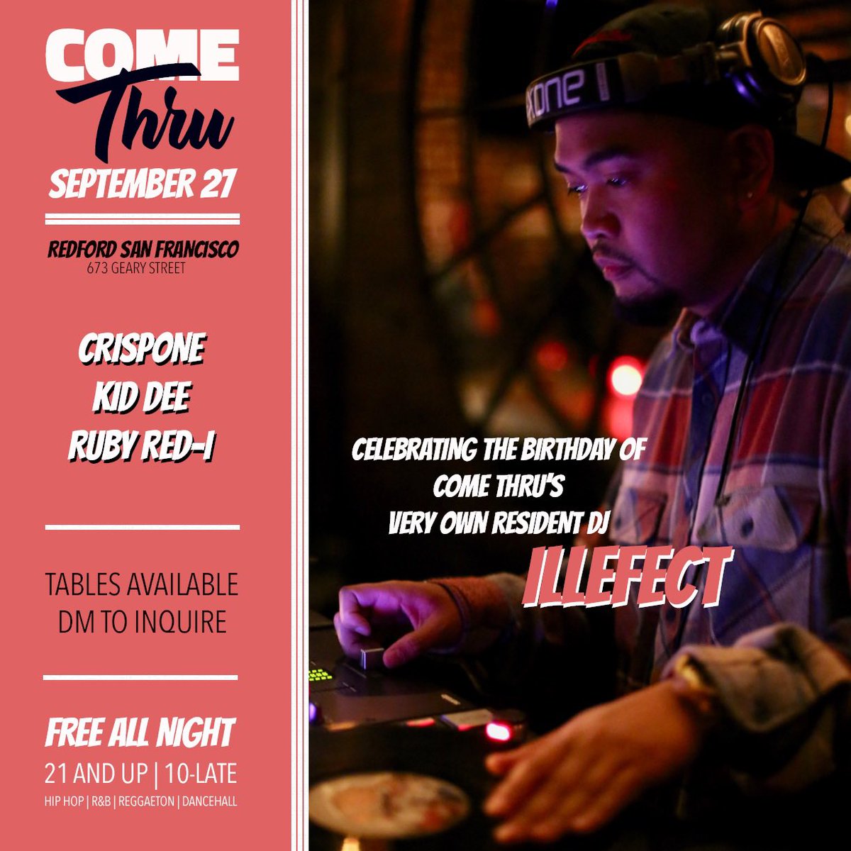 Friday at Redford SF. Free All Night! #sf #sanfrancisco #sfnightlife