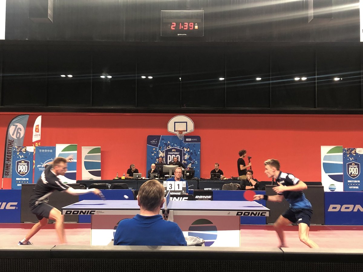 Présent pour la <a href="/MetropoleRouenN/">Métropole Rouen Normandie</a> au premier match de championnat de #ProA au <a href="/LeKindarena/">Le Kindarena</a> pour le <a href="/SPORouenTT/">SPO Rouen TT</a> face aux <a href="/loupsdangers/">Les Loups d'Angers 🐺</a>