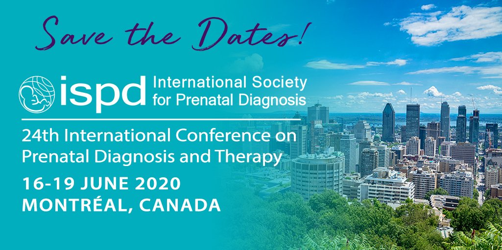 ISPDHQ's tweet photo. 🍁 Save the dates for the next International Conference on Prenatal Diagnosis and Therapy. 16-19 June 2020 in Montreal, Canada! 🍁
We hope you'll join us for #ISPD2020! Visit https://t.co/Jdiv1istFG for details as they develop. https://t.co/q8PPJxd5bp