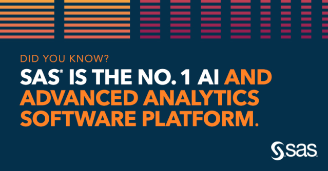 When AI's baked into your software's DNA. #DiscoverSAS #DYK bit.ly/2mZxwMd