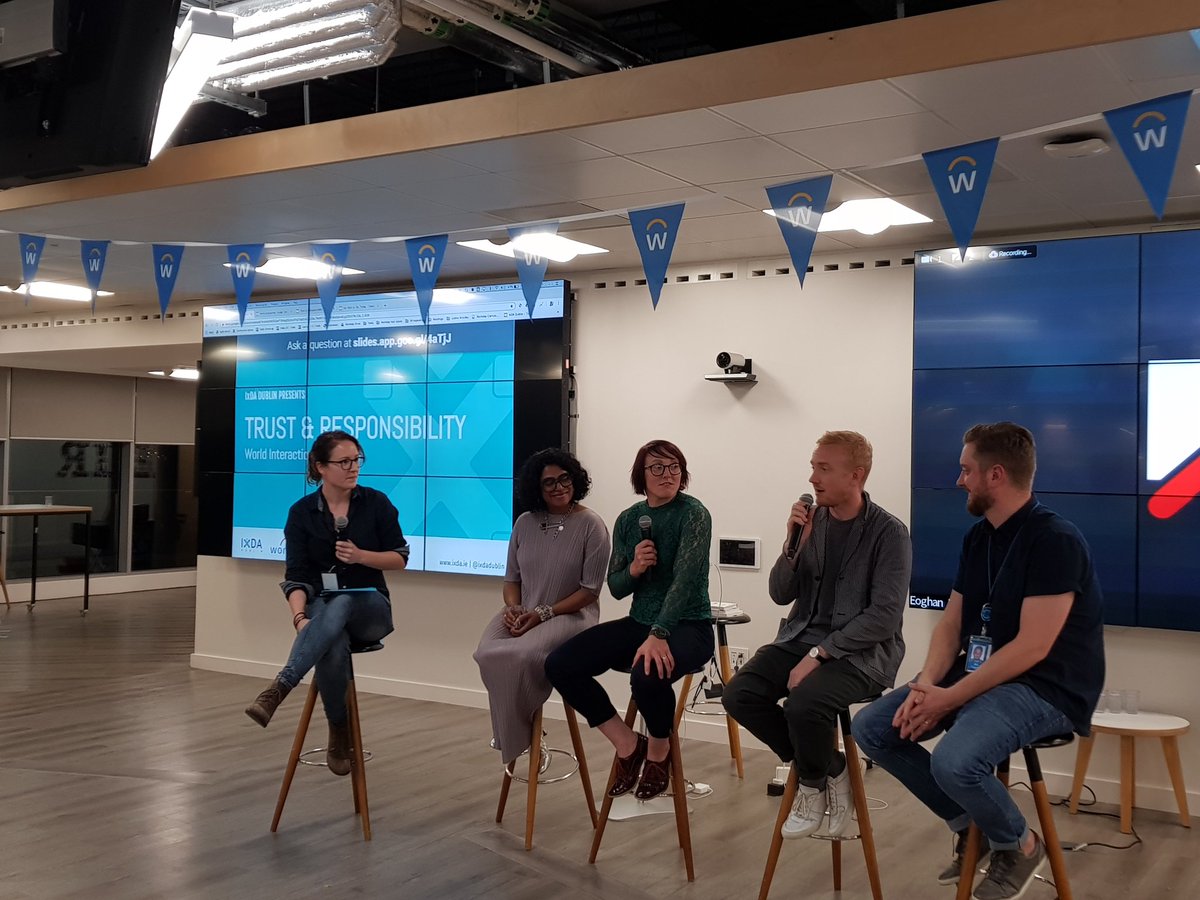 ixdadublin's tweet photo. Now it's time for a panel Q&amp;A #IxDD #IxDDD https://t.co/wIRrTSN60U