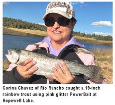 NMDGF's tweet photo. The weather is cooling off and by the way the fish are biting, they must me liking it too. Check out the latest fishing and stocking report for a hot spot near you. #fishNM #nmfishingreport #nmstockingreport 
https://t.co/5SEcPVcYqc https://t.co/Ep99uerq4H