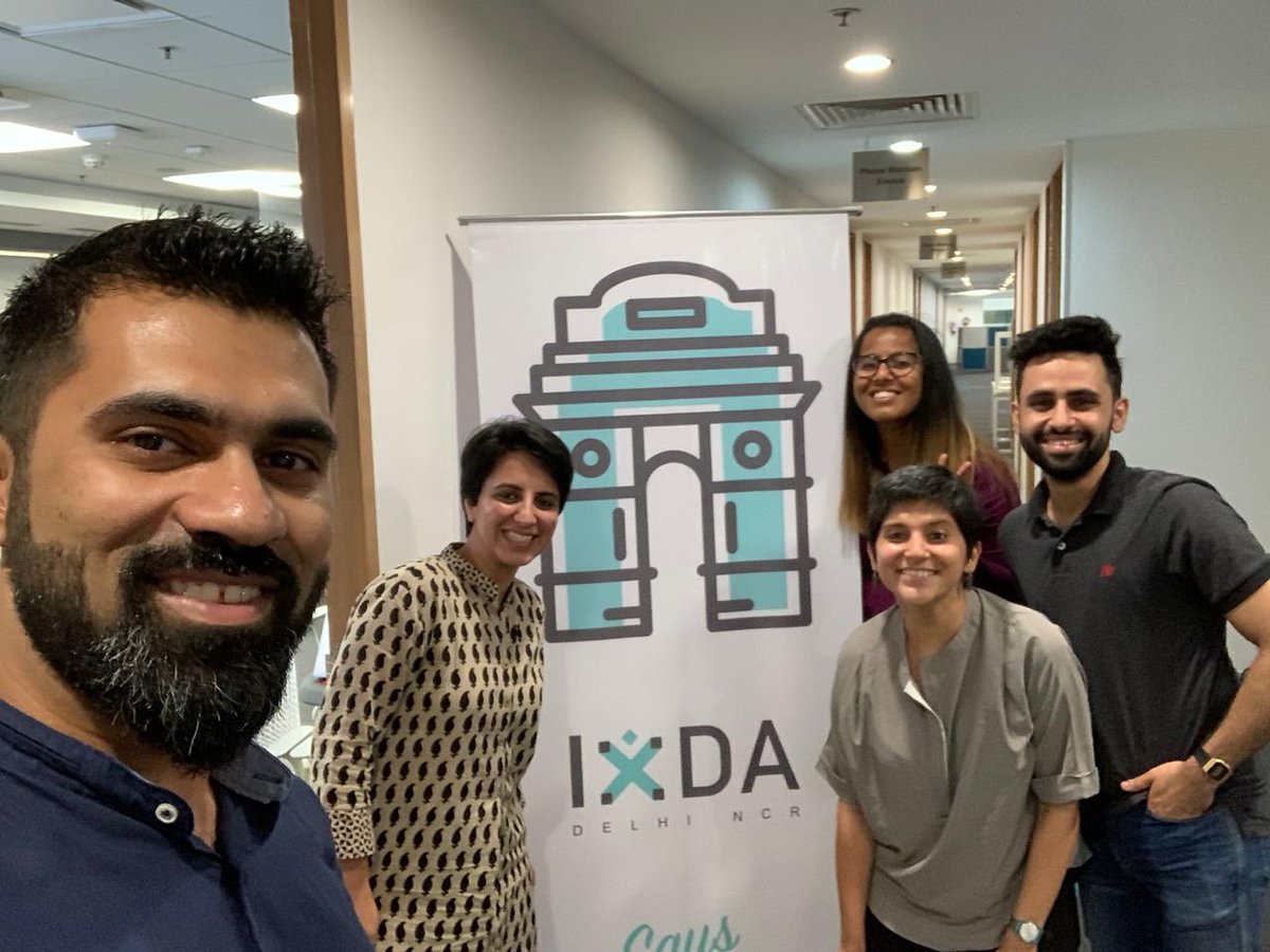 Had such an amazing time connecting and sharing with a passionate bunch of designers. Thanks to <a href="/IxDA/">IxDA</a> <a href="/ixdadelhincr/">IXDA Delhi NCR</a> for getting us all together 🙌🏻