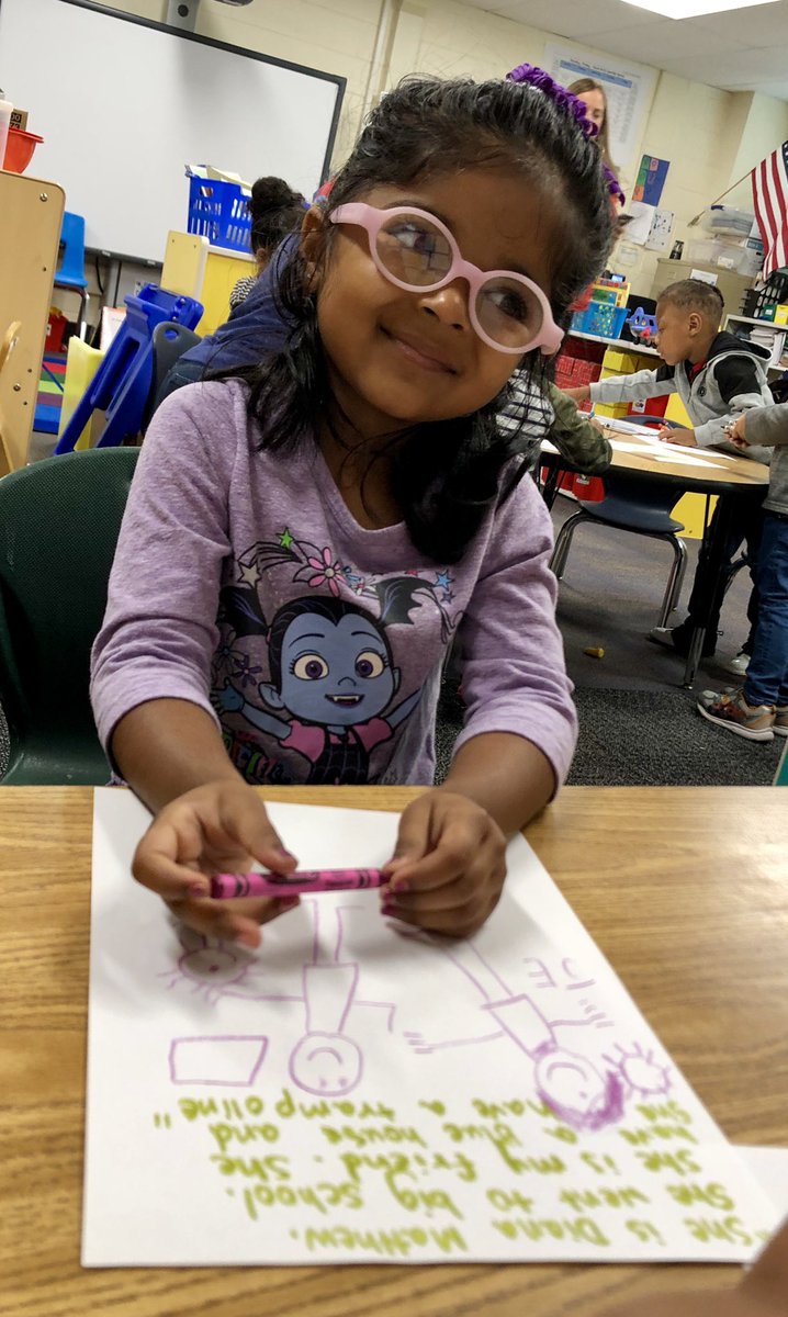 ELCTBE's tweet photo. We created pages for Ms. Jen’s classroom book by tapping into our funds of knowledge! #Sproutingleaders #WeAre54 https://t.co/skG2yOFH05