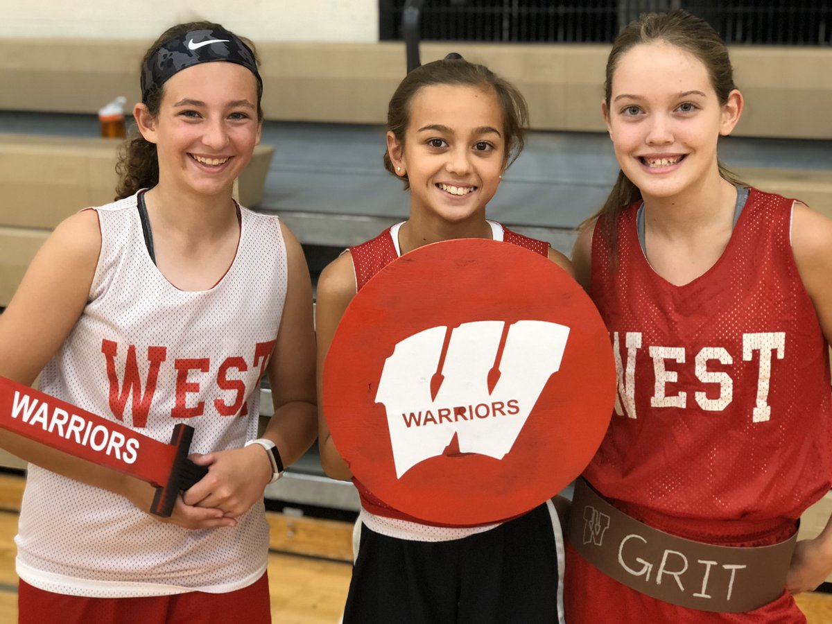 WMSWARRIORSTEM's tweet photo. Our sword, shield and Grit belt winners for the Baker game!!! Congratulations Samantha, Lucy and Erika! https://t.co/llDerlRhQZ