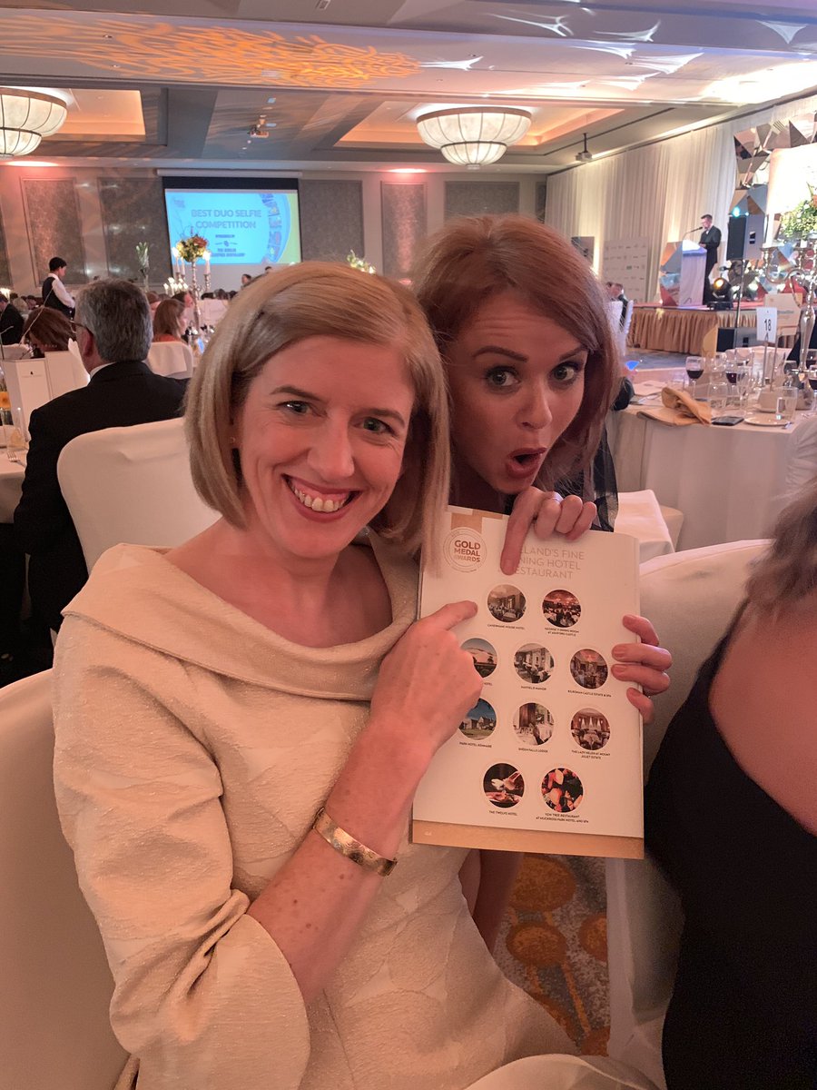 Come on <a href="/CahernaneHouse/">Cahernane House Hotel</a>! Best duo team selfie! 🎉🎉🎉 <a href="/HC_Review/">Hotel&CateringReview</a> #teamcahernane #GMA2019