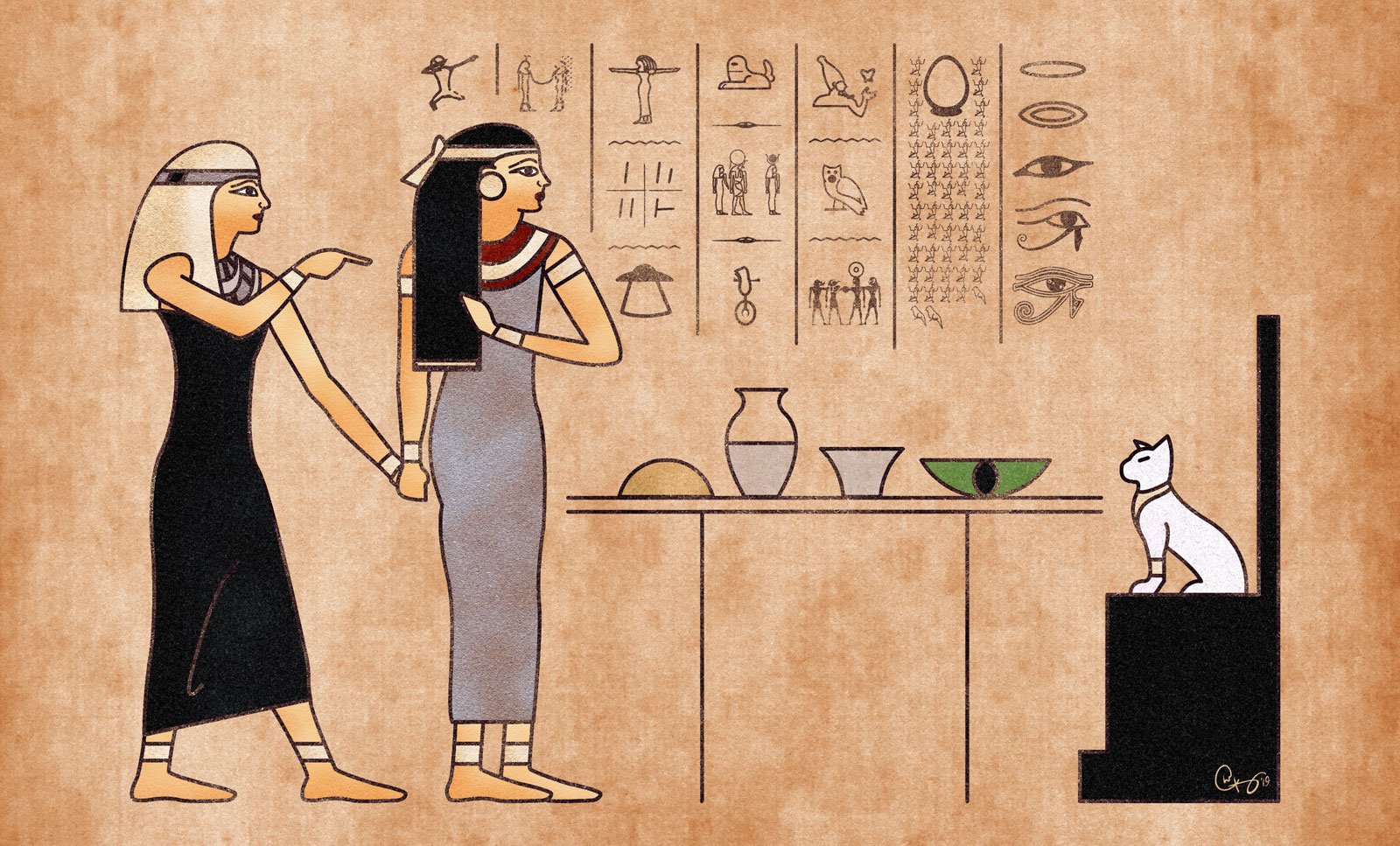 'New Old Memes, New Again (Ancient Egyptian Art Style) by Chris C. Kel...