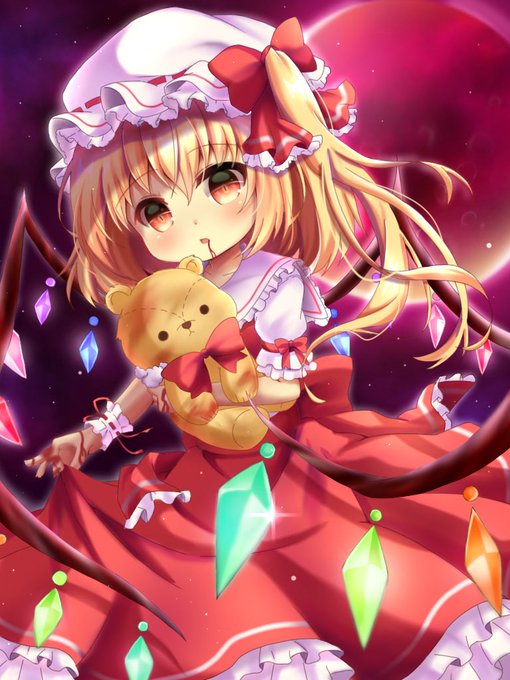 やっと完成した(*'ω`*)♪
#フランドール・スカーレット
#イラスト 