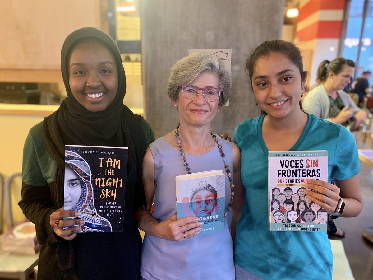 shoutmousepress's tweet photo. Our authors had a great time w @TheStory_House last night. They met young fans and award-winning author @LuluDelacre . She encouraged and inspired our authors to keep telling their stories and reaching the young readers who need them most. https://t.co/hsGgDFQxzH