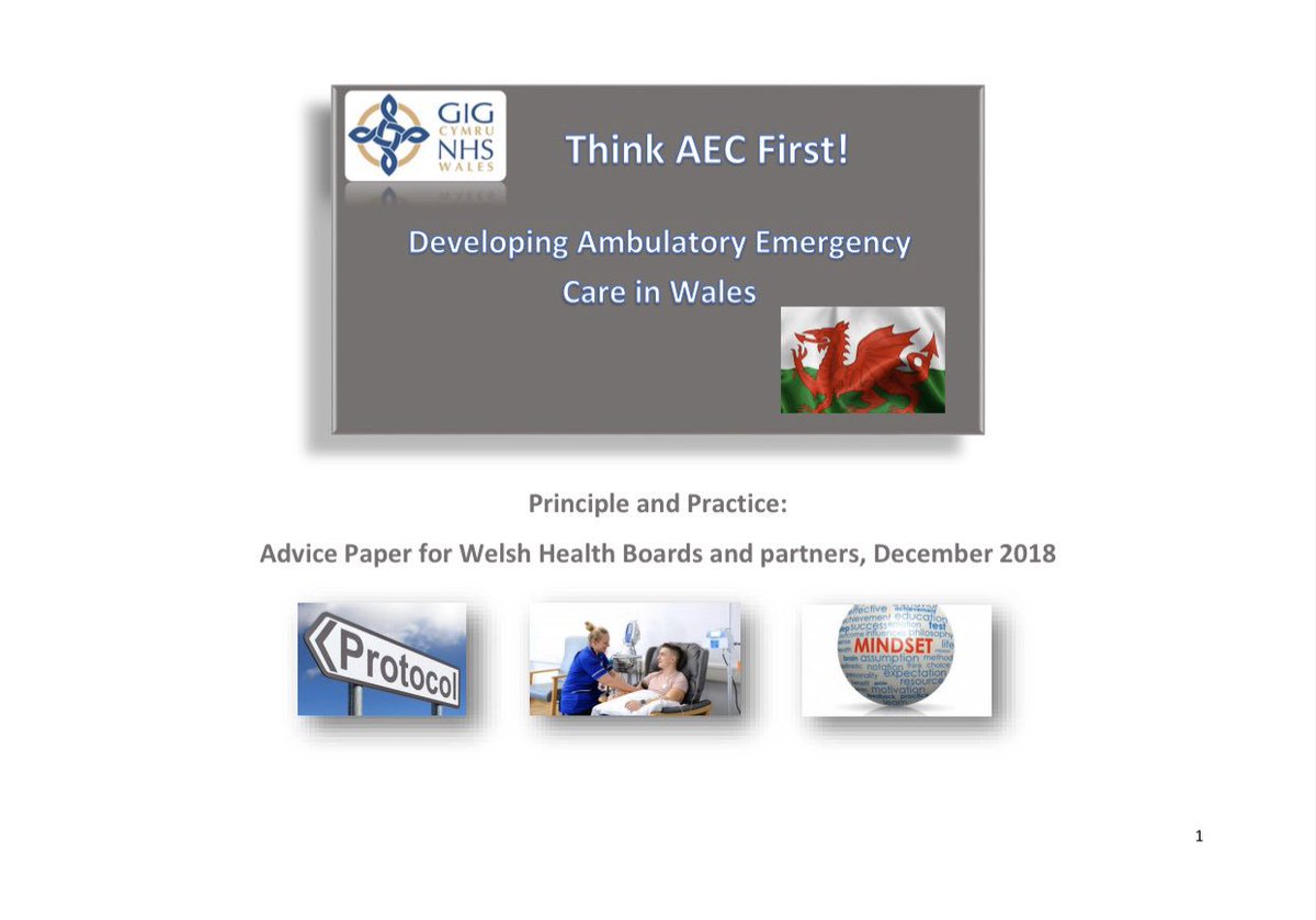 William__Oliver's tweet photo. Think AEC first. Principle and Practice. Developing Ambulatory Emergency Care in Wales. Making progress, making a difference. #AECWales @AECWales https://t.co/fTh49uZRo6