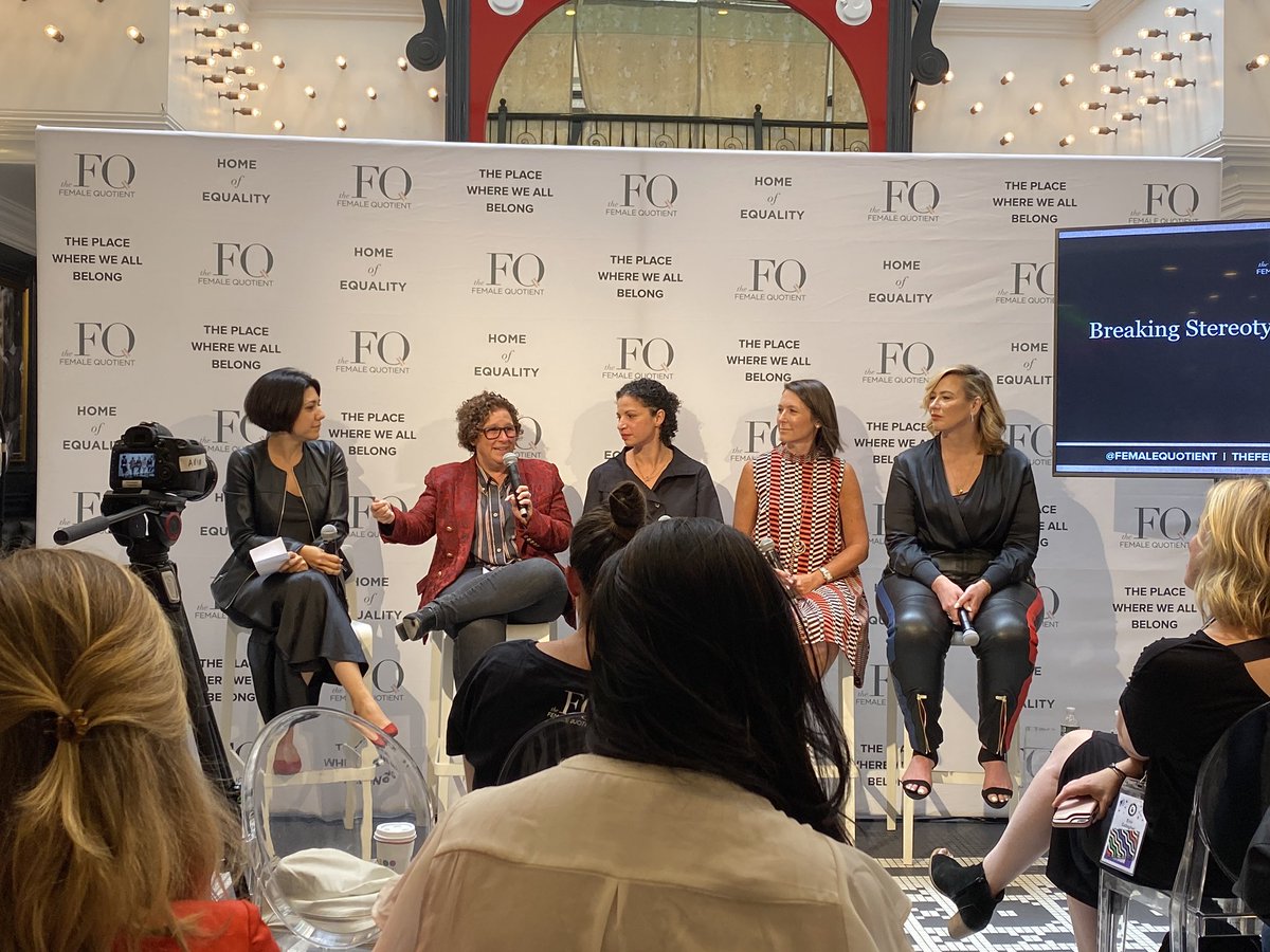 iHeartMedia’s CMO Gayle Troberman talking breaking stereotypes in entertainment at the #FQLounge with 
@FOXTV @caaspeakers @Elkins @STXEnt @femalequotient