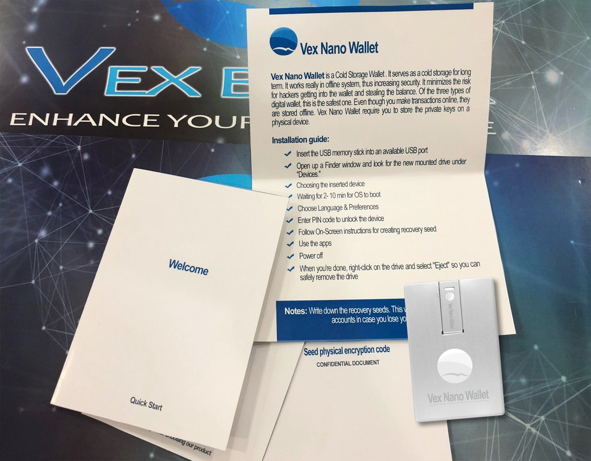 Vexblock's tweet image. Vex Block is proud to be the first decentralized digital asset wallets that have invented itself an EMV cold wallet named Vex Nano.

Visit: vexnano.tech.

#Vexnano #vexgo #vexblock #vexblockwallet #vbo #vex #bitcoin #blockchain #crypto #cryptocurrency #sto #ieo #btc