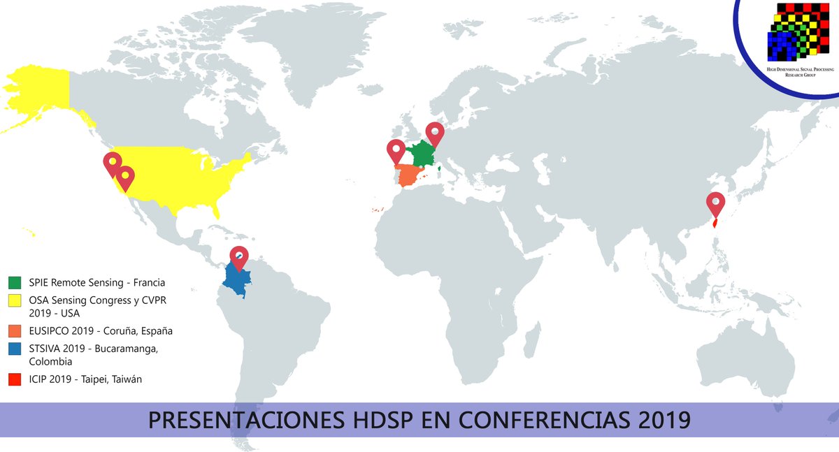 HDSPgroup's tweet photo. Durante el año 2019, los integrantes de HDSP han presentado los resultados de sus trabajos de investigación en diferentes eventos académicos alrededor del mundo.
Tú puedes hacer parte este equipo. ¡Comúnicate con nosotros! Edificio LP Salón 333
#OrgulloUIS #ComunidadUIS https://t.co/HthLbCkcnc