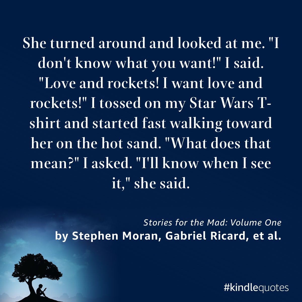 moranpress's tweet photo. Excerpt from STORIES FOR THE MAD 

From LOVE AND ROCKETS by ⁦@FlannelFiles⁩ 

Now available at #amazon and Moran Press 

Purchase Stories for the Mad at Moran Press and get a FREE homemade chapbook added to your shipment 

Get down with the madness

https://t.co/RsYgMAh4JG https://t.co/jzLNvJPsuP