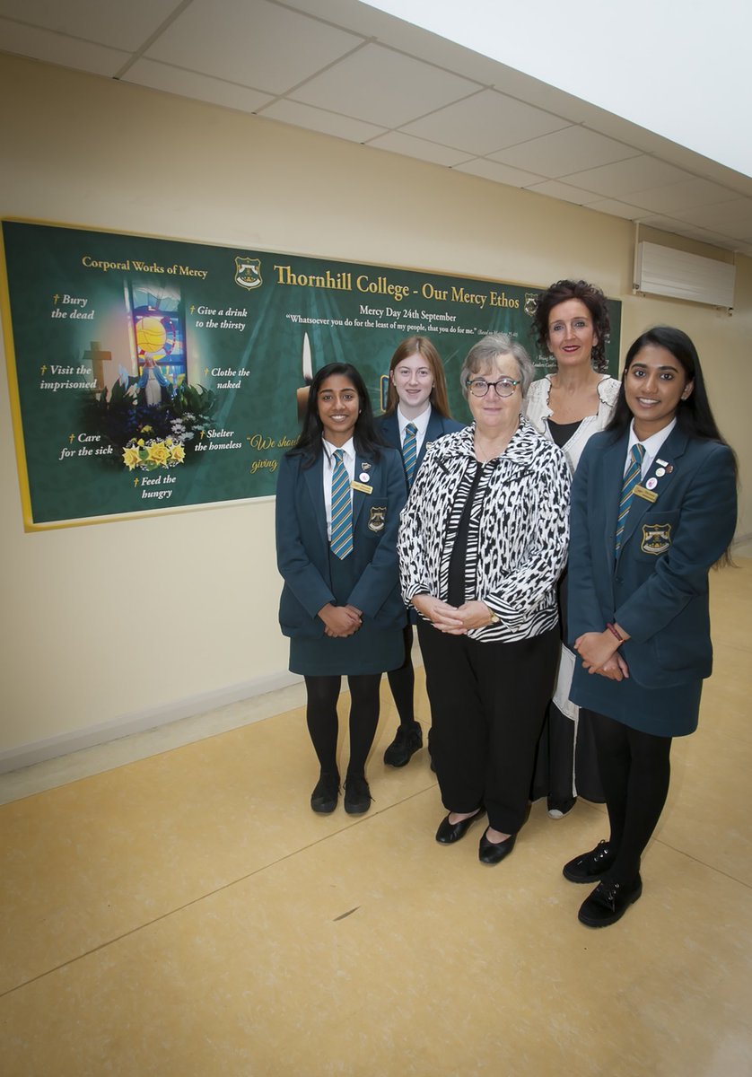 ThornhillDerry's tweet image. Today on Mercy Day, we celebrated with Sister Deirdre the wonderful work of the Sisters of Mercy around the world and reflected on the importance of our own mercy ethos in Thornhill College. We give thanks for the legacy of mercy Catherine McCauley has gifted to us all. #MercyDay