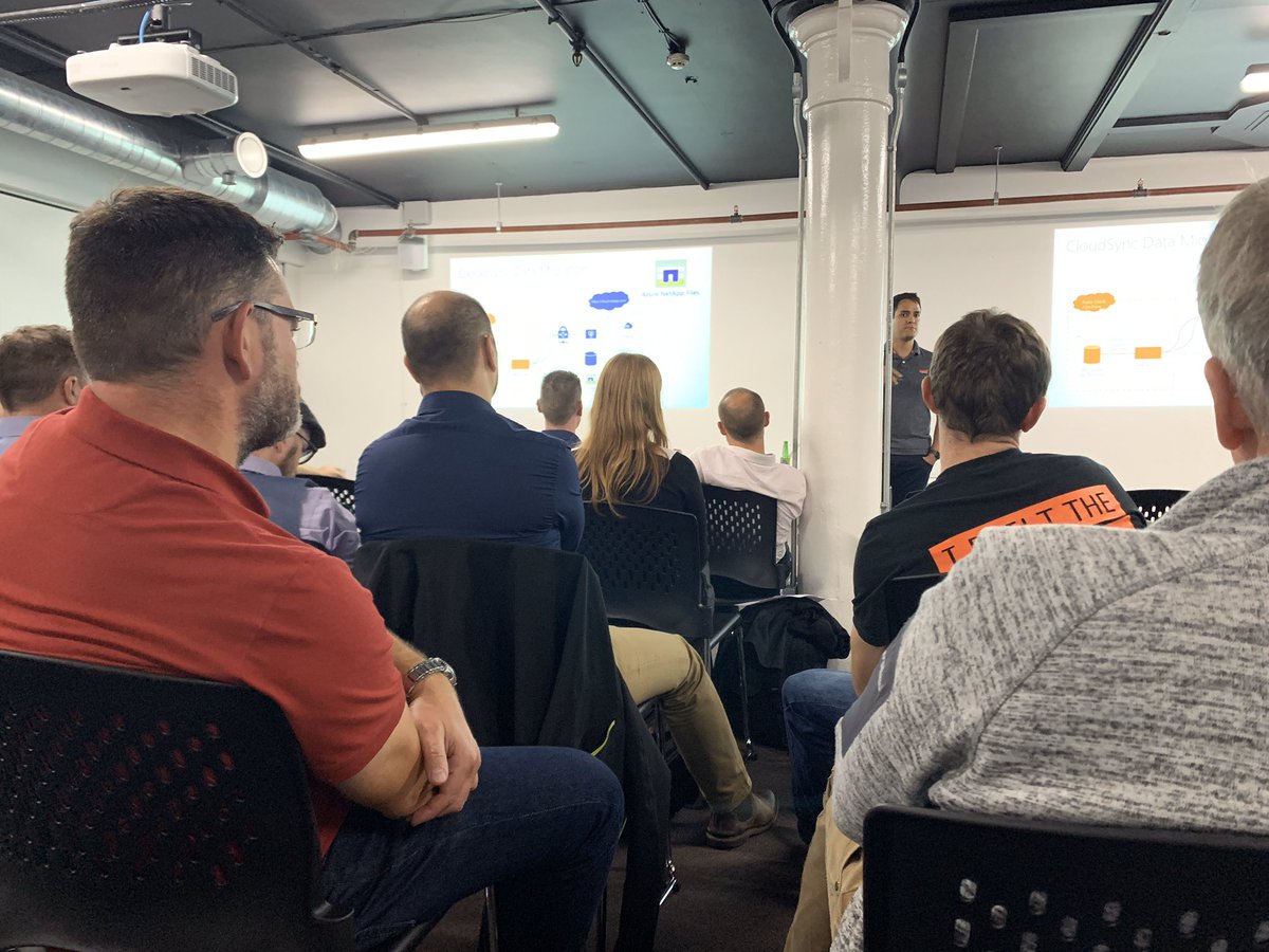 NorthernAzureUG's tweet photo. Another great talk of the evening with @kirk__ryan from @NetApp! Talking about Migrating the un-migratable with Azure NetApp Files
#azure #microsoft #manchester #meetup #cloudservices #naug #NorthernAzureUserGroup #tech #microsoft #cloud #netapp #barracuda #servent https://t.co/jtzKrItVfd