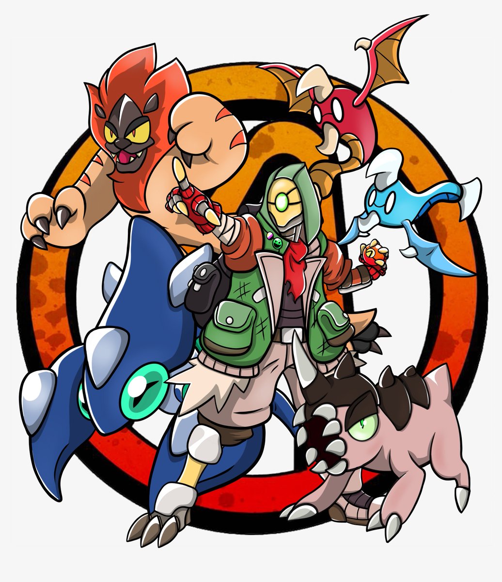 TipsyDoodlez's tweet photo. Gotta Hunt Them All!
#Borderlands #borderlands3 #fl4k #skag #spiderant #rakk #beastmaster #pokemon #fakemon #pokemonfanart #borderlandsfanart #fl4kfanart #pokemontrainer https://t.co/O22X6ZRNhA