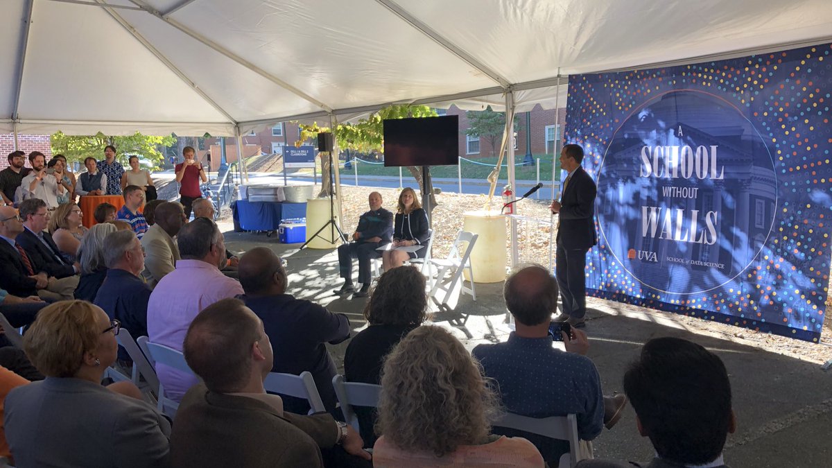 uvadatascience's tweet image. “Data science is not just changing the world outside of academia, it’s changing the world inside academia.” - @presjimryan. And look we really don’t have walls! #uvadatascience