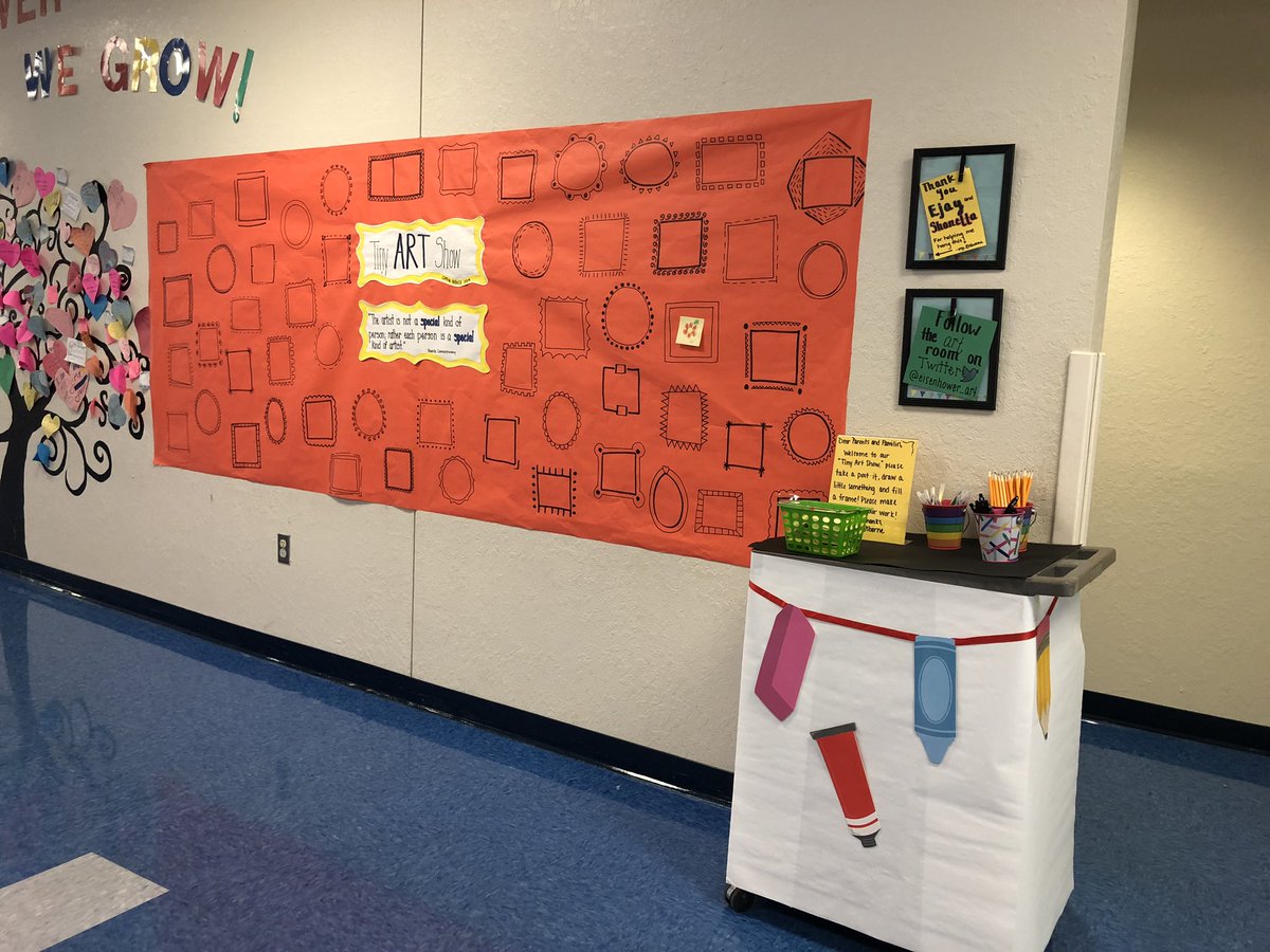 So looking forward to seeing all of our parents at Open House tonight! We’ve invited them to share in the fun and create a piece of art for our “Tiny Art Show.” @Eisenhower_EE @Edrick_Rhodes