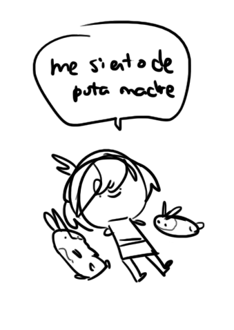 me siento un poco deprimida
y cansada... 