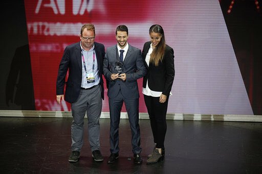 #WFSIndustryAwards 2019 Ceremony 

Football for Good presentes by @CommonGoalOrg - <a href="/TackleAfrica/">TackleAfrica</a> and <a href="/Coach4Africa/">Yianny Ioannou</a>
