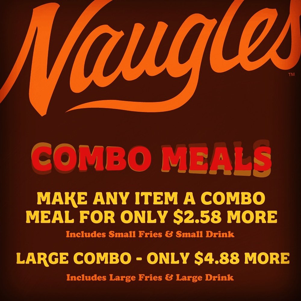 After many requests Naugles in Fountain Valley is finally debuting combo meals. Come on in and get the meal that's just right for you!
•
🌮 🌯 🍔 🍟 🥤
•
#gatheratnaugles #theocho #fountainvalley #combomeal #amazingfood