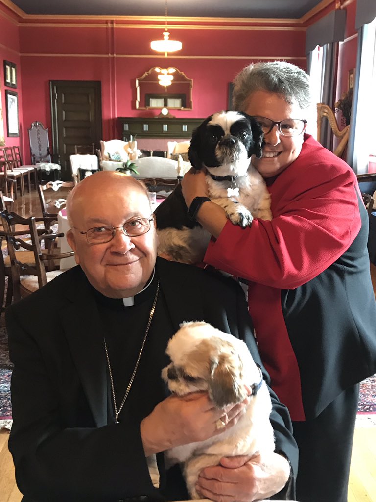 MountSaintMary's tweet photo. Bishop Emeritus Paul Bootkoski of the @diocesemetuchen celebrated the @MountSaintMary Mercy Day Mass this morning before sharing brunch with administration, S. Lisa Gambacorto and Tommy &amp; Toby Gambacorto. @MercyEdSystem @SistersofMercy https://t.co/KUiXqX0gEy