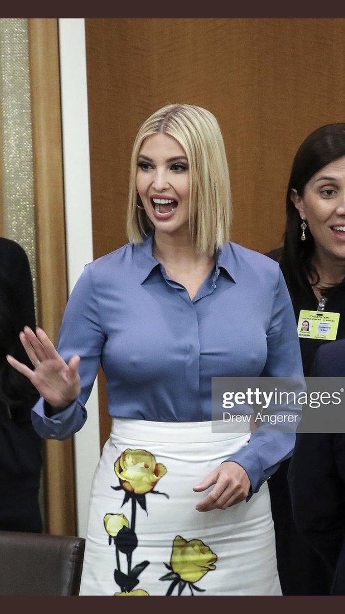 tkbuffalo's tweet photo. Check @IvankaTrump and her wardrobe “malfunction”. Wonder how much that set of melons cost??? https://t.co/hyyzWicM0n