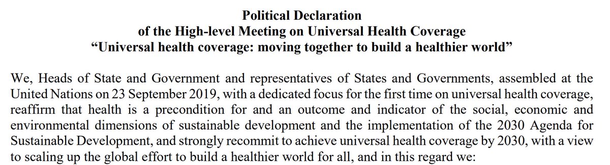 keepark's tweet photo. The landmark declaration signed by world leaders yesterday at the #UNGA74 on #UHC contains the precious words "essential surgery capacities". UHC is not achievable without surgical care. Our collective advocacy efforts are bearing fruit! #SurgeryUHC https://t.co/KDDyQIqDOM https://t.co/96tbSSd1Lv