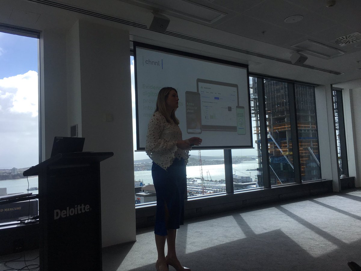 3rd &amp; final venture to pitch is Chnnl - a tech start up that provides a fully digital platform providing insights, info &amp; data on employee mental health &amp; well being. Dr Elizabeth Berryman shares her story #impactinvesting