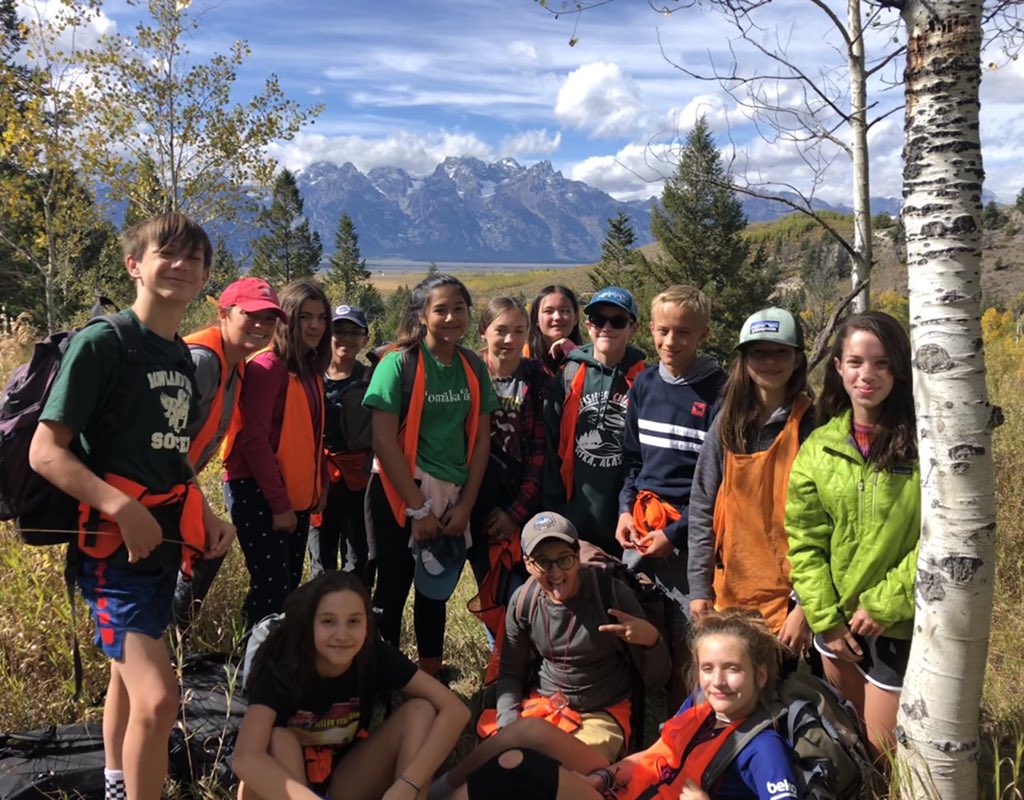 chelseaevasquez's tweet photo. (Te)tons of fun exploring on day one @tetonscience @RowlandHall #classroomwithaview #fieldtripsrock https://t.co/7w7SLK1YRq