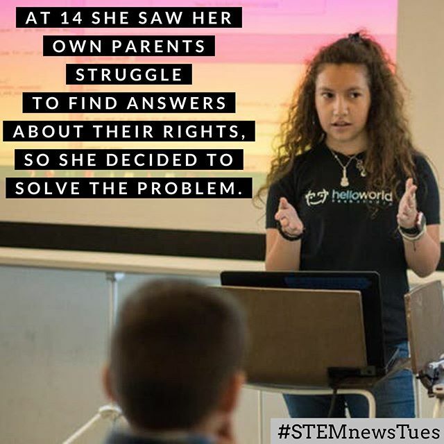 VivifySTEM's tweet photo. STEM can equip people to overcome adversity!  That is exactly what 14 year old Suguey Carmona did this year when she published her first Alexa Skill in the Amazon Appstore. This is your #STEMnewsTues !⁣⁣
⁣⁣
Suguey identified a skill that had not yet … https://t.co/Yo0hxPHqDP https://t.co/IAE81tFOlY