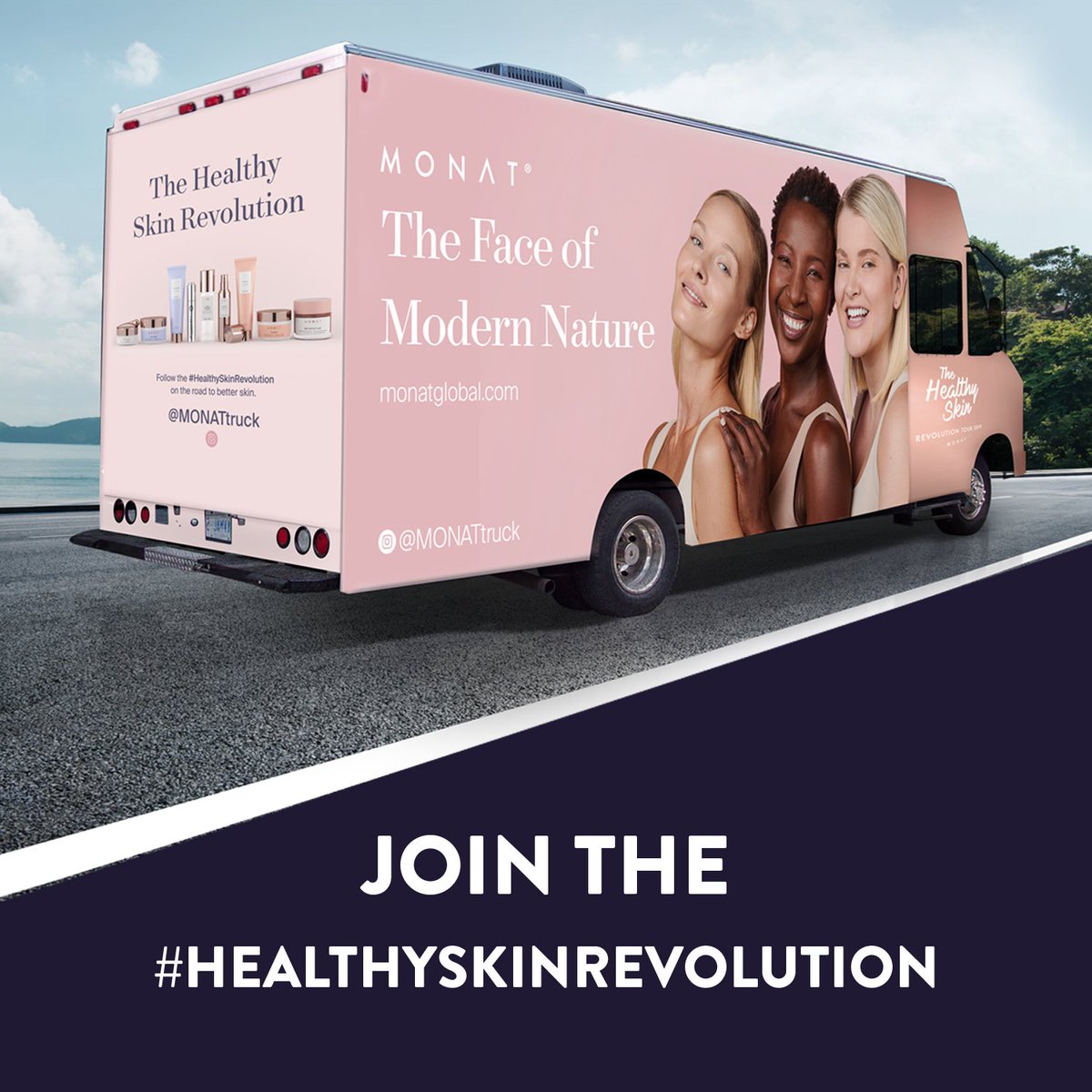 MONATOfficial's tweet photo. Beep beep! 🚚💨The #HealthySkinRevolution is making it's way to a city near you. Follow https://t.co/RubQdz48GG on instagram and register on our website! This event is open to the public, so bring your friends! https://t.co/6pdsoYK2HL