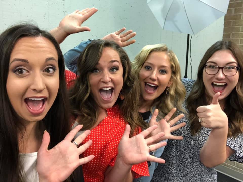 mineweducators's tweet photo. Meet your MiNE team! From left to right: Skye (4/5 split), Danielle (4), Brittney (2/3 split), and Amanda (secondary German)! Our aim is to retain, support, and empower new educators! https://t.co/UsCA6NxPKn