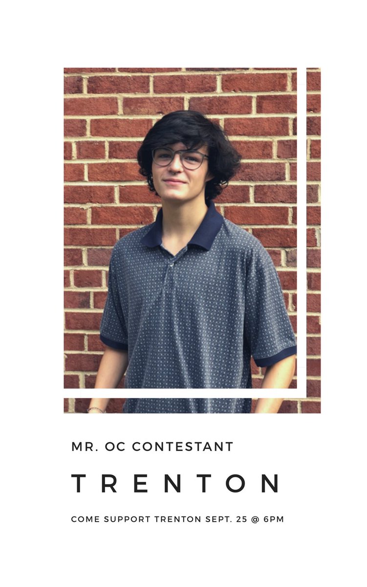 OCHSVADECA's tweet photo. Orange County High, tomorrow at 6PM at the OCHS auditorium DECA will be hosting Mr. OC! Come out and cheer on these guys! Who will be the 2019 Mr. OC? https://t.co/JnGAIy1BB7