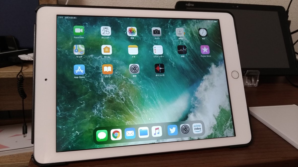 obaopteryx's tweet image. iPad OSが降ってきてたのでインストールしてみました。ぱっと見の違いはアイコンが小さくなっただけ？
挙動はなんとなくレベルだけど、少し軽くなった気がします。
#iPad　#iPad_OS