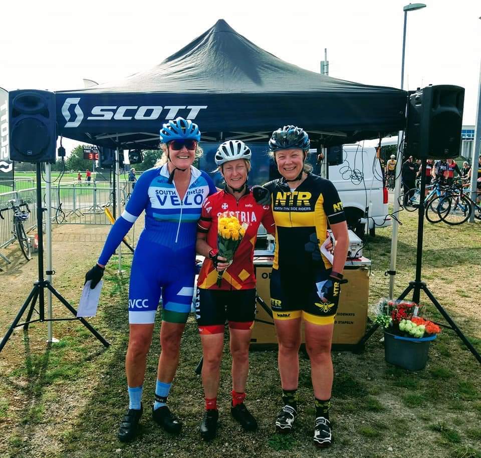 Darlington, Round  2 and yes she's on the podium once again. This time in 3rd place, take a bow Christine Wheeler. Kudos also to Ruth Marshall from <a href="/NTR_CC/">NTR_CC</a> who took 2nd place with an impressive 2nd place finish. 

#southshields #cycling <a href="/CXNE/">Cyclo-cross Nth Est.</a> #ssvcc