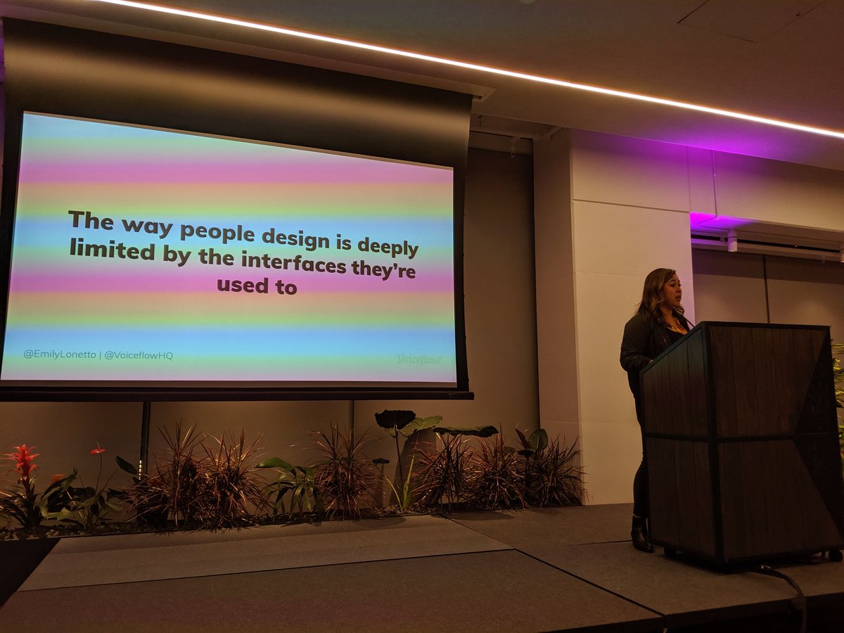 Hacubu's tweet image. @EmilyLonetto at #spcsf comparing voice now to Web 1.0. Sounds about right, I&apos;ve been waiting on Jarvis for 10 years now!