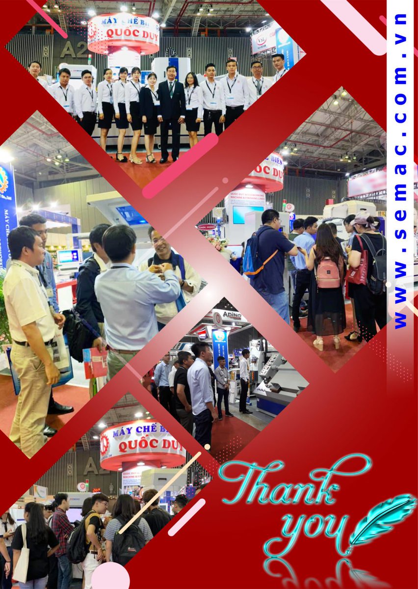 maygoqd's tweet photo. Semac chân thành cảm ơn Quý khách đã ghé thăm gian hàng E19-E29 và gian 345 (Quốc Duy) của chúng tôi.
#trienlam #vietnamwood2019 #semac #quocduy #gianhang #maychebiengo
https://t.co/NhDtEPj1Mp https://t.co/2Ux359dTqY