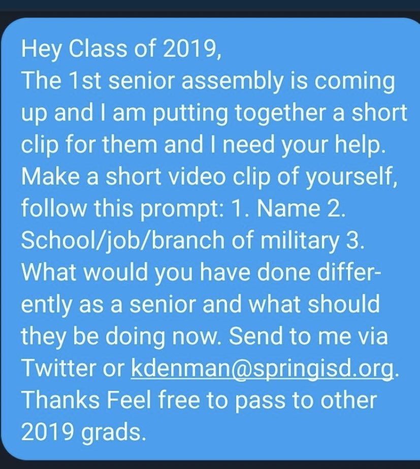 SHS Class Of 2019 tweet media