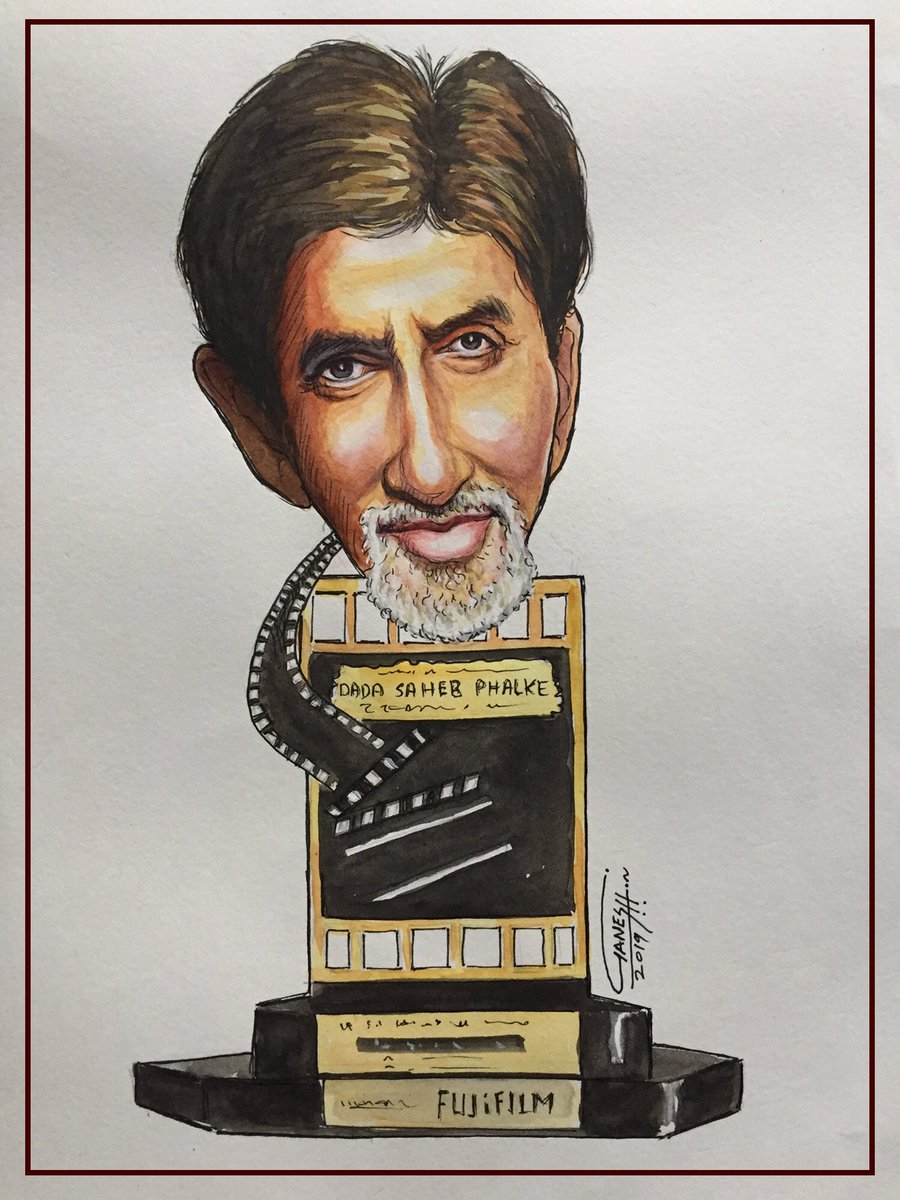 ganeshkhare's tweet photo. Congratulations बच्चनसाहाब... <3
Caricature work. https://t.co/isiH8tiLNe