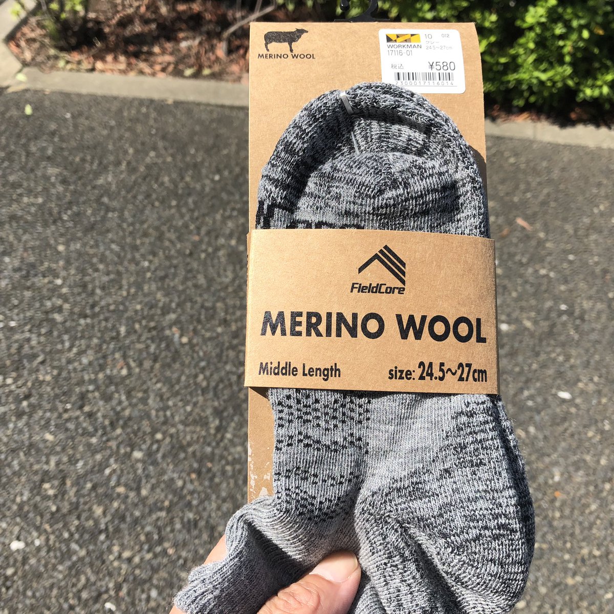 メリノ ウール 靴下 ワークマン