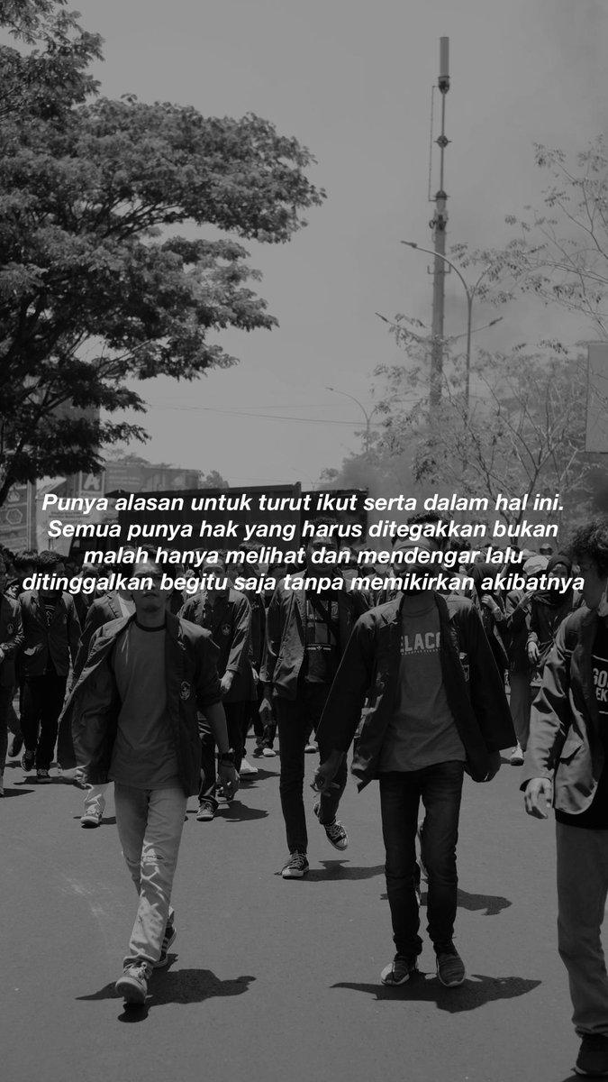 Jayrahmat_'s tweet photo. Buat semua teman-teman mahasiswa yang sedang demo, selalu hati-hati, sudah banyak isu provokasi dalam memperjuangkan demokrasi di negeri ini !!
#HIDUPMAHASISWA #RakyatBergerak #TurunkanJokowi #TURUNKANDPR https://t.co/flf8fBZH9K